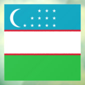 ウズベキスタン国旗 ウィンドウサイン (シート3)