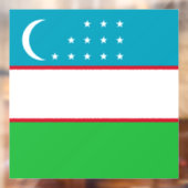 ウズベキスタン国旗 ウィンドウサイン (シート2)