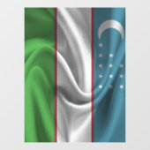 ウズベキスタン国旗 ウィンドウサイン (シート)