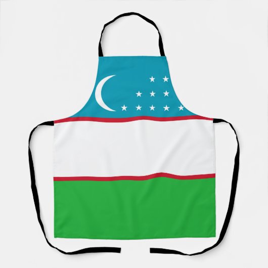 ウズベキスタン国旗 エプロン (正面)