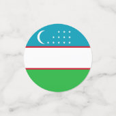 ウズベキスタン国旗 コンフェッティ (スモール正面)