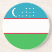 ウズベキスタン国旗 コースター (正面)