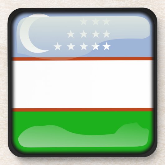 ウズベキスタン国旗 コースター (正面)