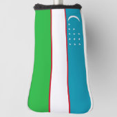 ウズベキスタン国旗 ゴルフヘッドカバー (回転90)