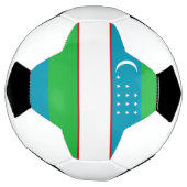 ウズベキスタン国旗 サッカーボール (回転)