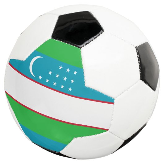 ウズベキスタン国旗 サッカーボール (3/4)