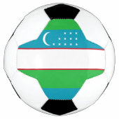 ウズベキスタン国旗 サッカーボール (正面)