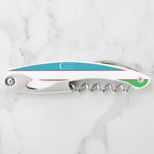 ウズベキスタン国旗 ソムリエナイフ (正面)