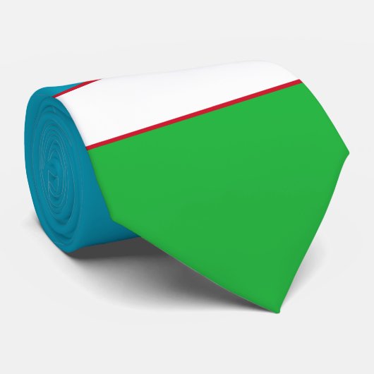 ウズベキスタン国旗 ネクタイ (ロール)