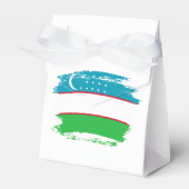 ウズベキスタン国旗 フェイバーボックス (正面サイド)