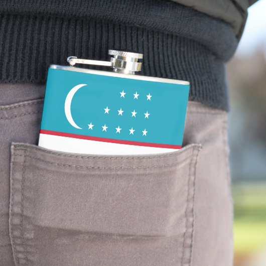 ウズベキスタン国旗 フラスク (インサイチュ)