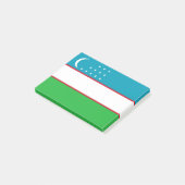 ウズベキスタン国旗 ポストイット (アングル)