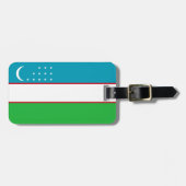 ウズベキスタン国旗 ラゲッジタグ (正面横)