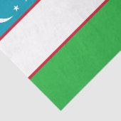 ウズベキスタン国旗 薄葉紙 (詳細)