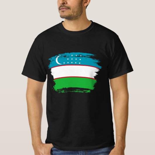 ウズベキスタン国旗 Tシャツ (正面)