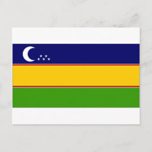 ウズベキスタン・カラカルパック国旗 ポストカード