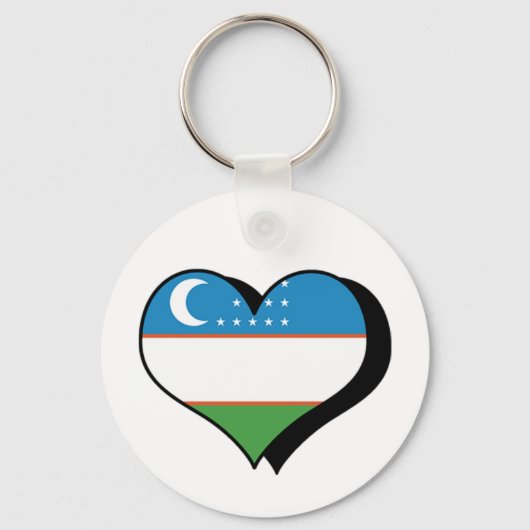 ウズベキスタン・キーチェーンが大好き キーホルダー (正面)