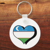ウズベキスタン・キーチェーンが大好き キーホルダー (正面)