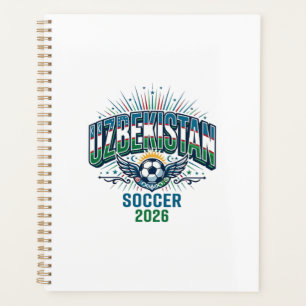 ウズベキスタン サッカー 2026 サッカー 太字の国 タイポグラフィ プランナー手帳
