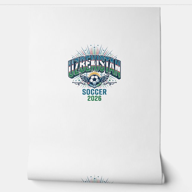 ウズベキスタン サッカー 2026 サッカー 太字の国 タイポグラフィ 壁紙 (ほどく)