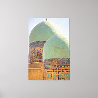 ウズベキスタン·サマルカンドのシャー·ジンダ·アンサンブル キャンバスプリント