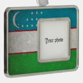 ウズベキスタン シルバープレートフレームオーナメント (右)