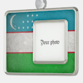 ウズベキスタン シルバープレートフレームオーナメント (左)