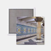 ウズベキスタン，タシケント マグネット (正面/裏面)