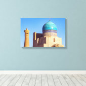 ウズベキスタン、ブハラ - カリヤン・モスク キャンバスプリント (インサイチュ (ウッドフロア))