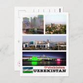 ウズベキスタン – モザイク – ポストカード (正面/裏面)