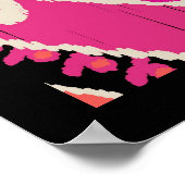 ウズベクイカットアートポスター ポスター (角)