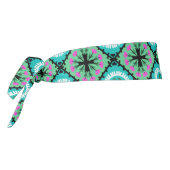 ウズベク族およびカザフスタン人のモチーフのSuzaniパターン タイヘッドバンド (回転270)