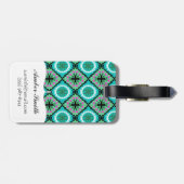 ウズベク族およびカザフスタン人のモチーフのSuzaniパターン ラゲッジタグ (裏面横)