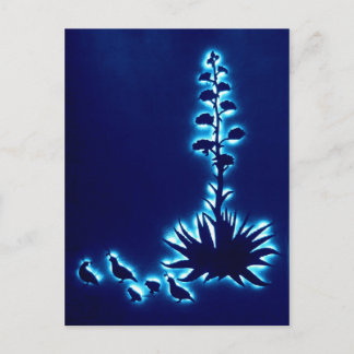 ウズラとアガベ ポストカード