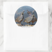 ウズラとシャスタ ラウンドシール (バッグ)