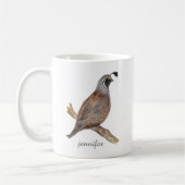 ウズラのウズラ コーヒーマグカップ (左)