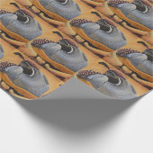 ウズラのギフトの包装紙 ラッピングペーパー (角)