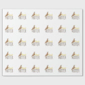 ウズラのハンター ラッピングペーパー (フラット)