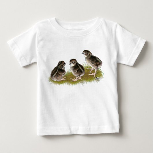 ウズラのヒヨコ ベビーTシャツ (正面)