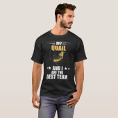 ウズラのブレ最高のーダーチームウズラのバードウズラの繁殖 Tシャツ (正面フル)