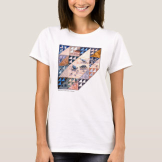 ウズラの一群のTシャツの女性 Tシャツ