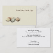 ウズラの卵の名刺 名刺 (正面/裏面)