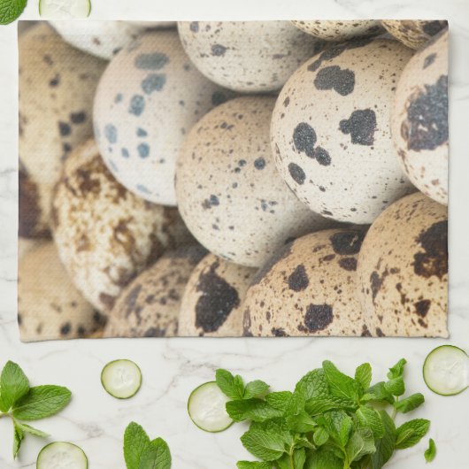 ウズラの卵 キッチンタオル (折り畳み)