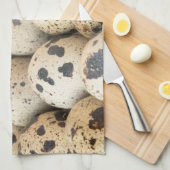 ウズラの卵 キッチンタオル (四つ折り)