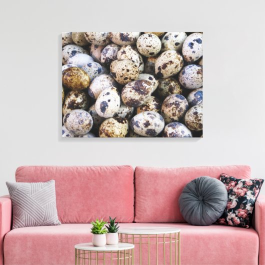 ウズラの卵 キャンバスプリント (インサイチュ (リビング))