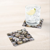 ウズラの卵 スクエアペーパーコースター (インサイチュ)