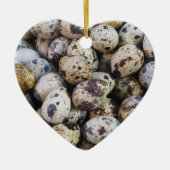 ウズラの卵 セラミックオーナメント (正面)