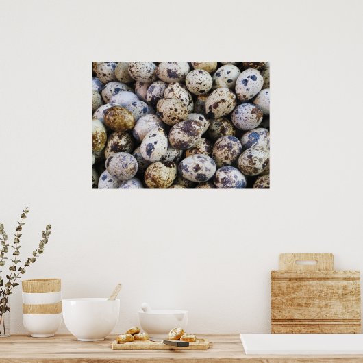 ウズラの卵 ポスター (キッチン)
