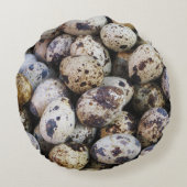 ウズラの卵 ラウンドクッション (裏面)