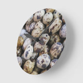 ウズラの卵 ラウンド壁時計 (傾斜)